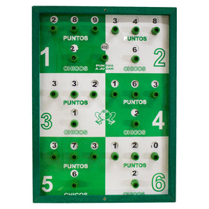 Tablero de Perilla para Juego de Rana en Madera laminado