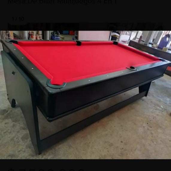 Mesa Multijuegos 4 en 1  - Billar Pool - Ping pong - Air Hockey - Comedor Formica