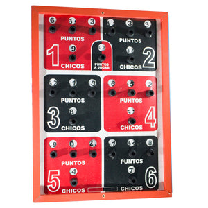 Tablero de Perilla para Juego de Rana en Madera laminado