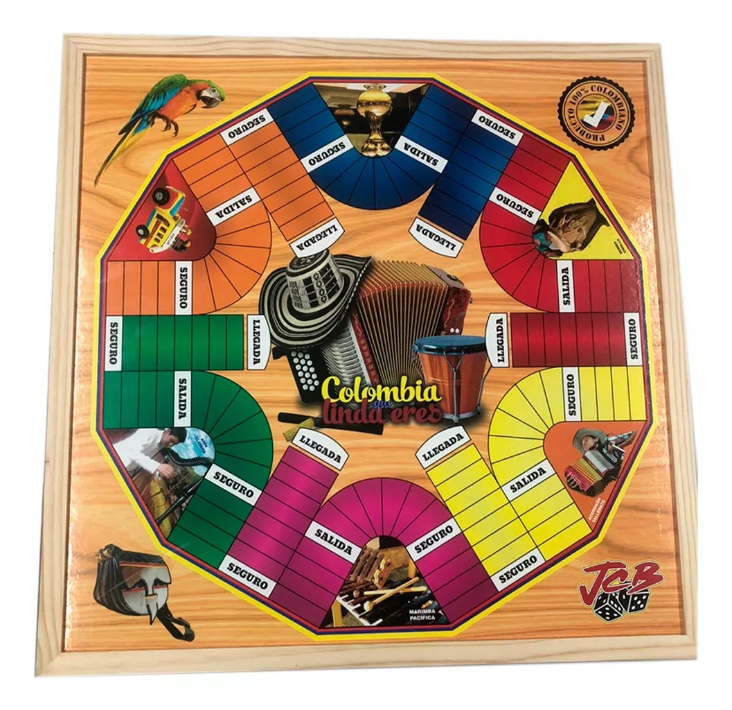 Juego de Parques Magentico 6 x 4 Puestos 50 x 50 cm