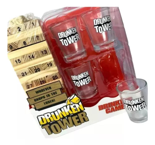 Juego Adultos Jenga Shots Beber Tragos