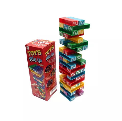 Juego Mesa Tipo Jenga Torre Stack Muy Divertido Familiar - Toys Pile Up