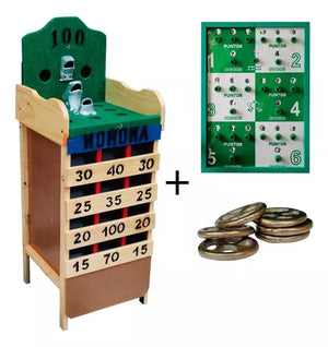 Juego de Rana Corriente Con Sapos Rusticos , Tablero + 7 Argollas