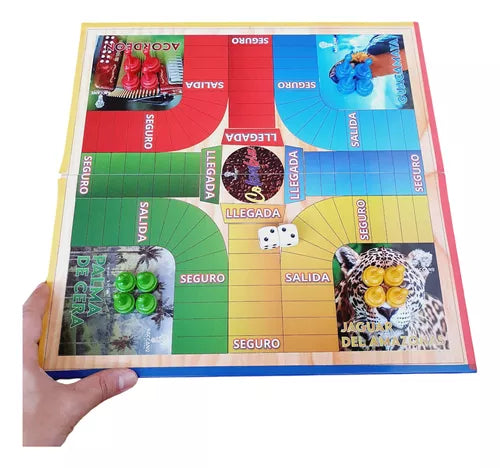 Juego de Parques Magentico Plegable 6 x 4 Puestos