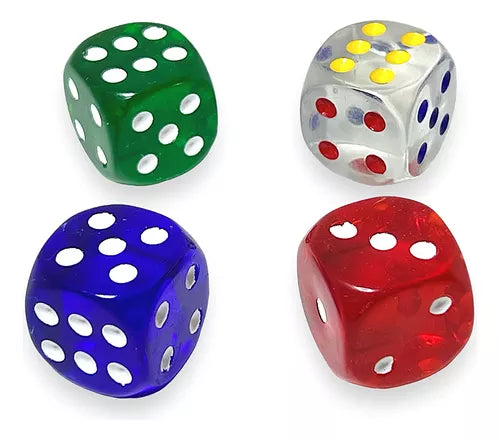 Dado Grande Fino X 1 Unidad Punta Cuadrada Juegos Azar Color