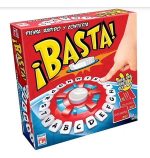 Juego De Mesa Basta Interactivo Palabras Agilidad Mental Listado Palabras Letras Niños Español