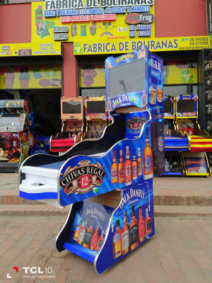 Juego de Bolirana Smart Grande - 7 Juegos Pantalla 19 Pulgadas 16 Jugadores 12 Esferas Diseño Chivas Regal