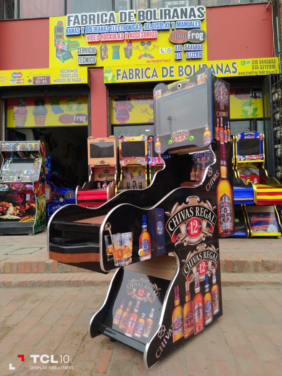 Juego de Bolirana Smart Grande - 7 Juegos Pantalla 19 Pulgadas 16 Jugadores 12 Esferas Diseño Chivas Regal