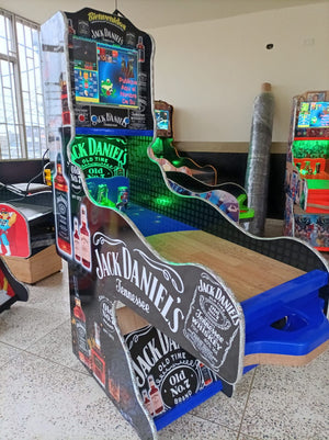 Juego de Bolirana Smart Grande - 7 Juegos Pantalla 19 Pulgadas 16 Jugadores 12 Esferas Diseño Jack Daniel´s