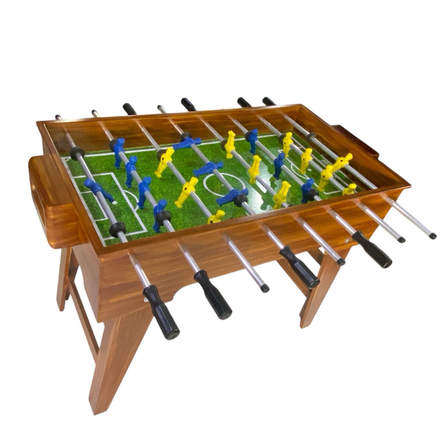 Juego de Futbolito - Futbolin Grande Mdf color Madera Sala de Juegos