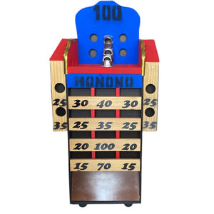 Juego de Rana con Brazos dos colores tapizada en paño, Tablero + 7 Argollas