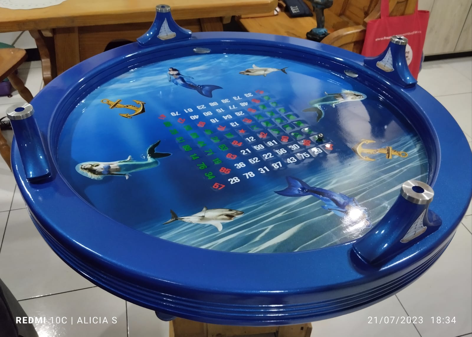 Juego de mesa Cacho o Ruleta de la suerte