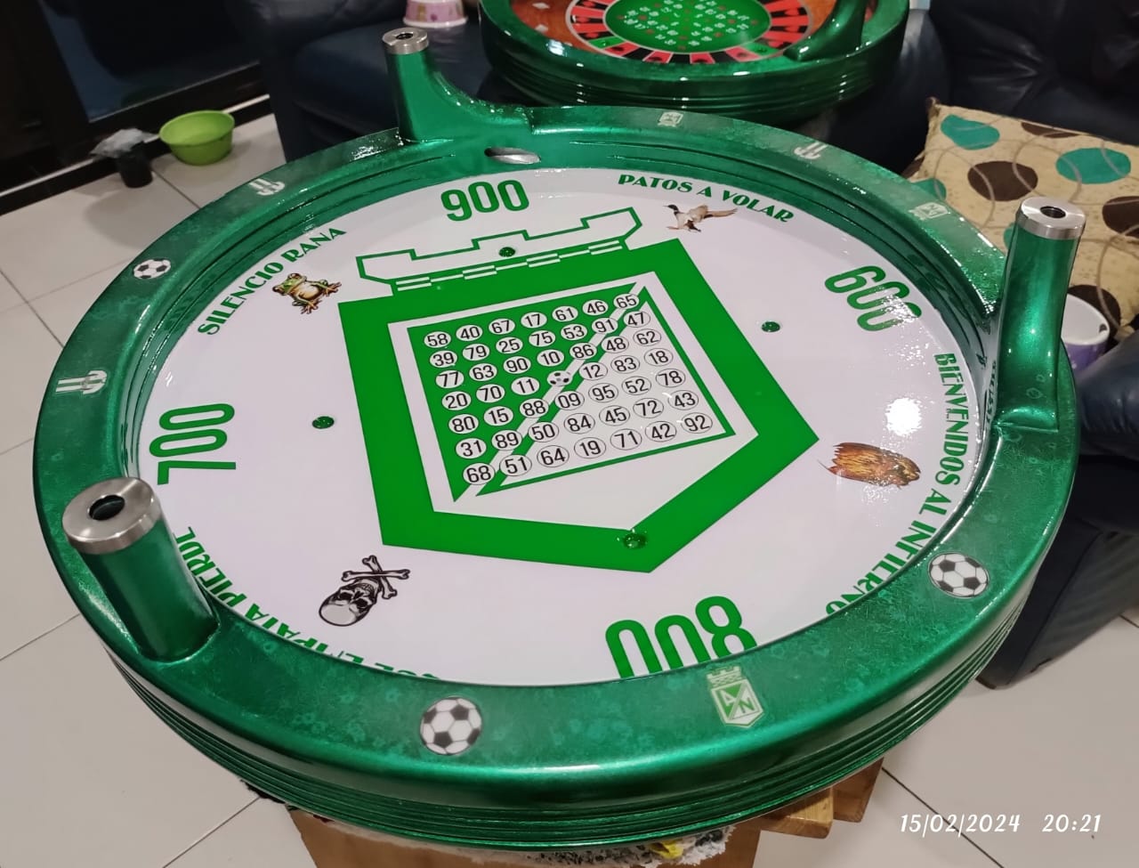 Juego de mesa Cacho o Ruleta de la suerte
