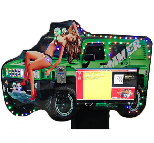 Rockola Hammer Bluetooth USB karaoke 600W 2 parlantes Pantalla 19 a 32 Pulgadas