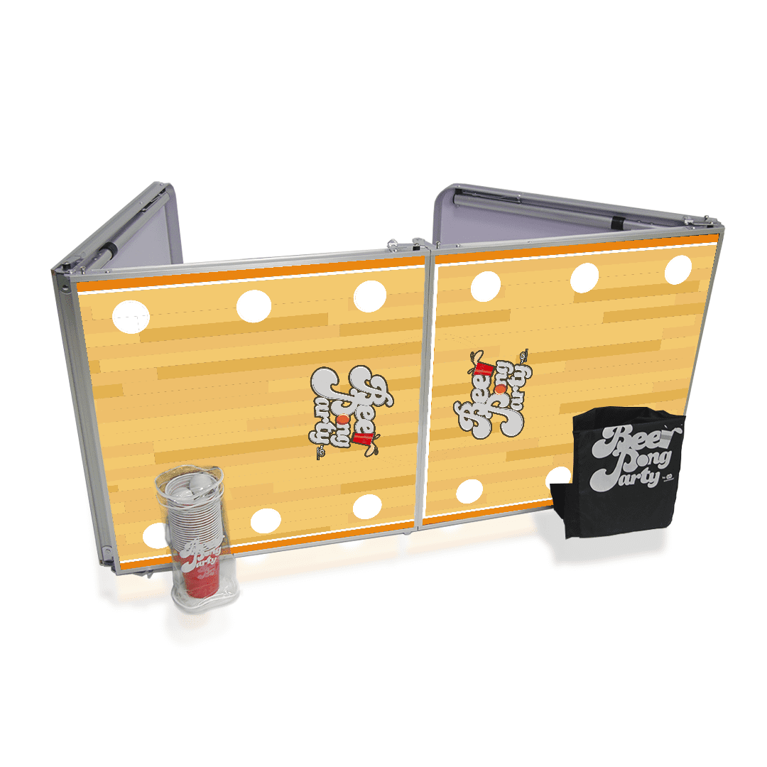 Mesa Beer Pong Plegable PVC Modelo Baloncesto