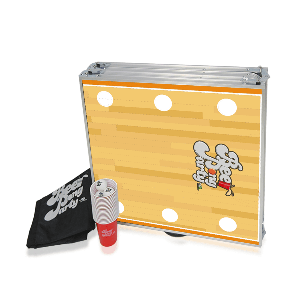 Mesa Beer Pong Plegable PVC Modelo Baloncesto