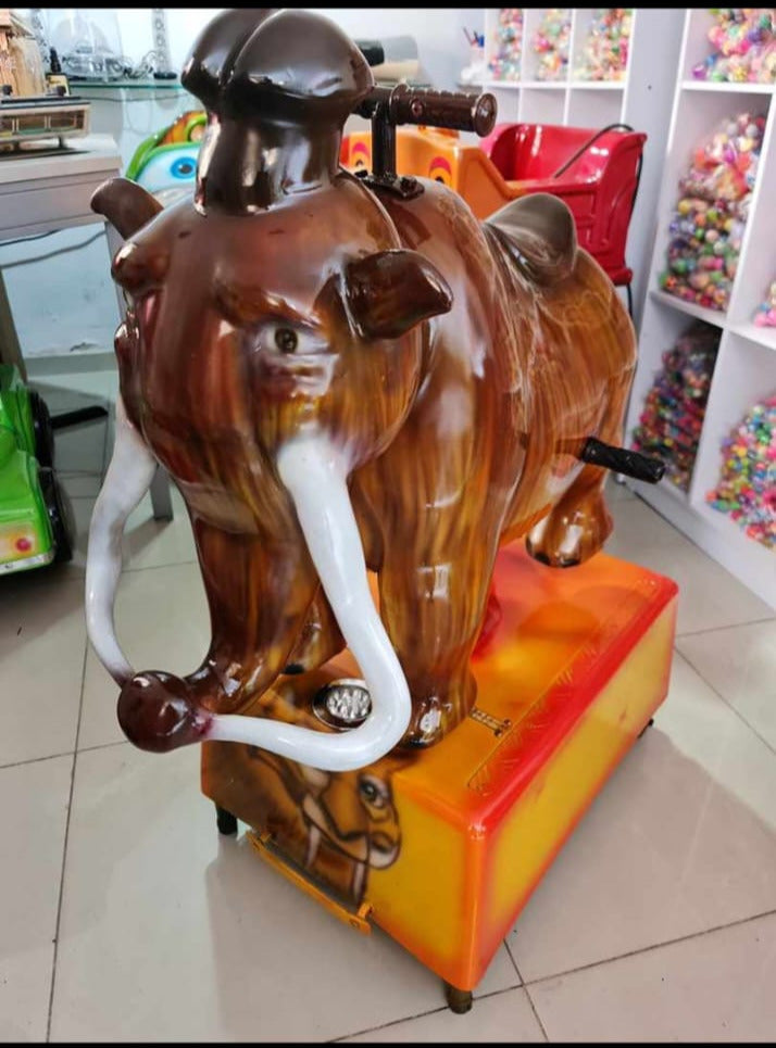 Mamut Mecánico Infantil | Juego de Monedas para Centros Comerciales y Negocios