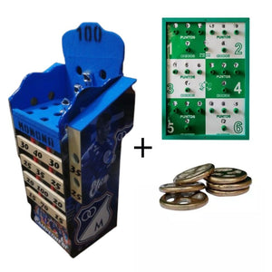 Juego de Rana con Brazos Ploter personalizable tapizada en paño, Tablero + 7 Argollas