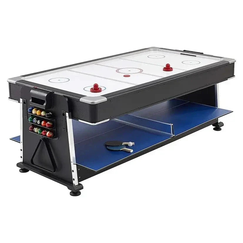 Mesa Multijuegos 4 en 1 - Billar Pool - Ping pong - Air Hockey - Comedor Importada