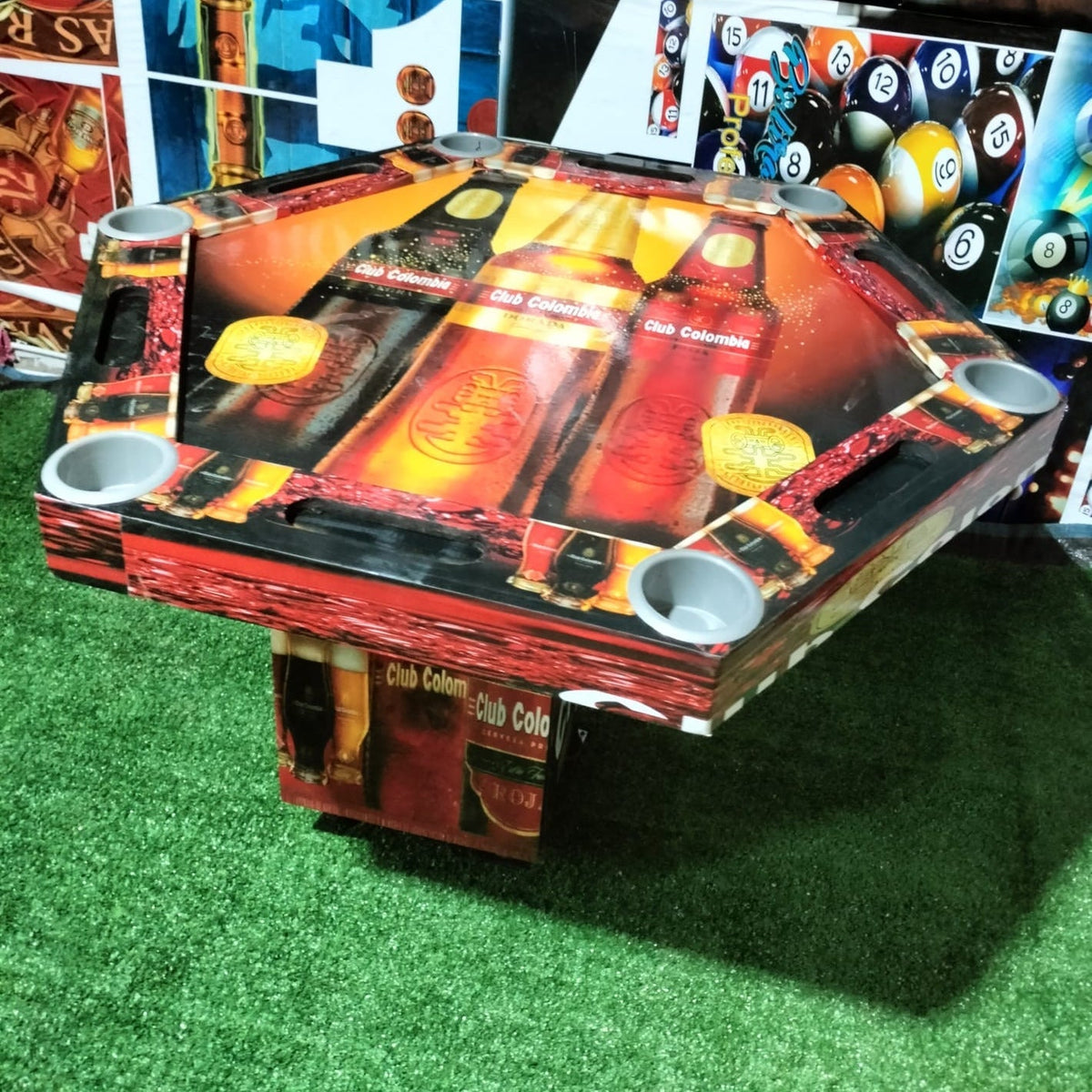 Mesa de Poker Hexagonal Vinilo o Formica