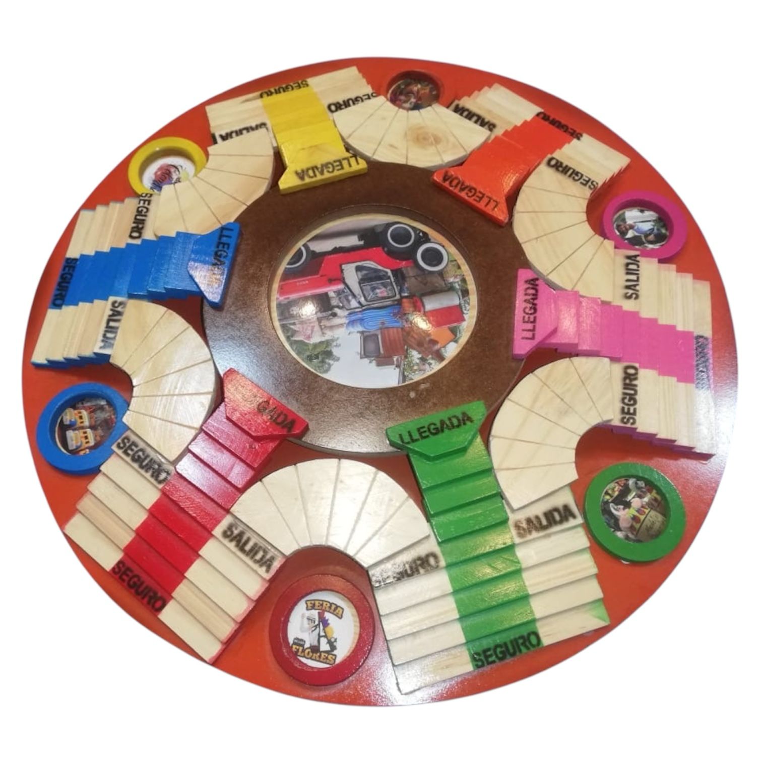 Parques 3D redondo madera 6 Jugadores