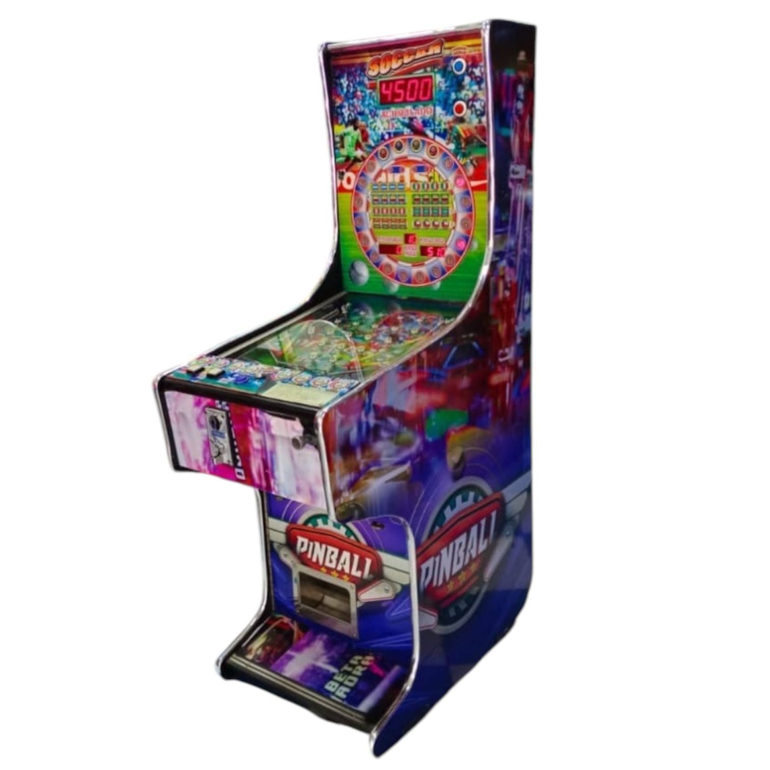 Máquina de Pinball Electronica Deportiva con Luces LED – Diversión Clásica para Negocios y Hogar Restauradas