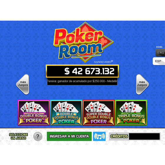 Maquina PokerRoom 9 Juegos Triunfadores