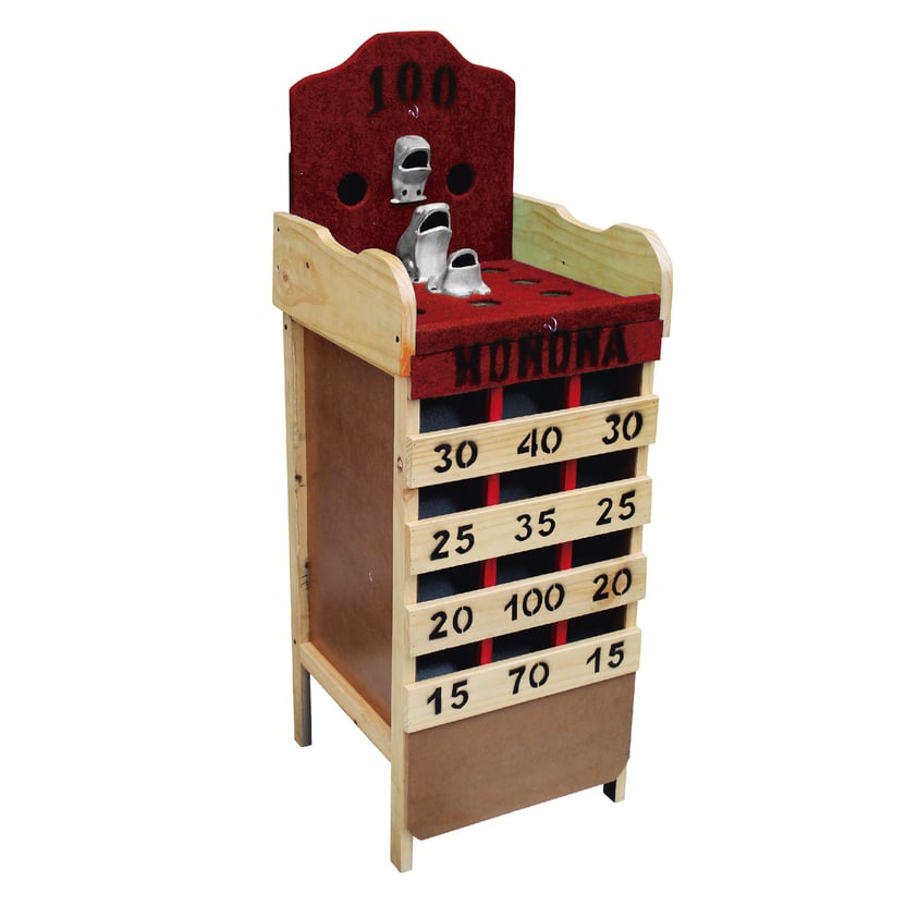 Juego de Rana Corriente Con Sapos Rusticos , Tablero + 7 Argollas