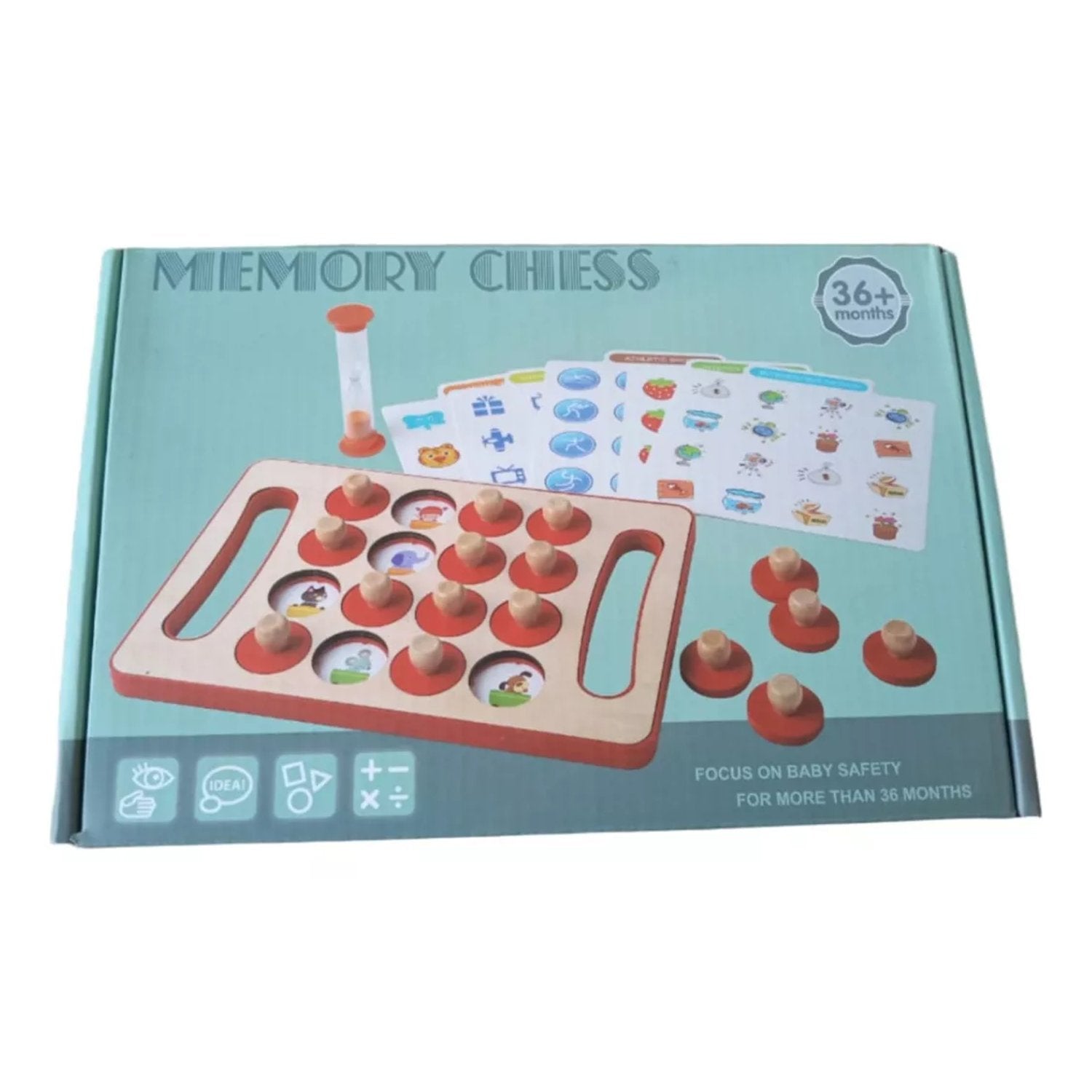 Juego Didáctico Memorice Chess Juego De Mesa Memoria