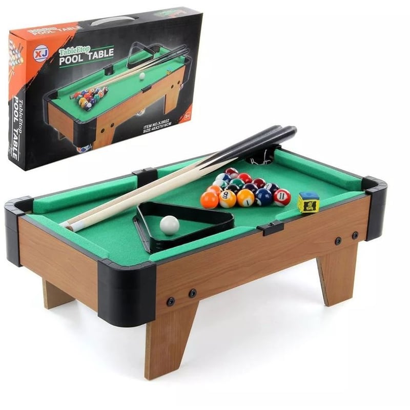 Juego Mesa Billar Pool Mini Madera