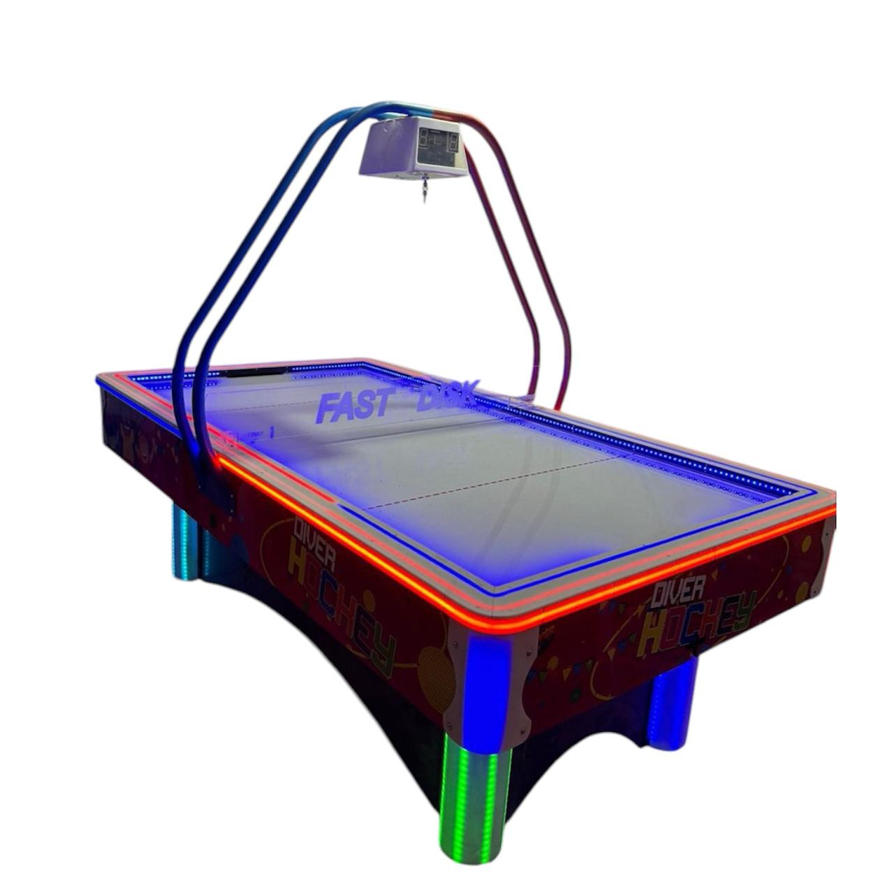 Mesa Air Hockey LED Profesional – Fast Hockey con Marcador Digital